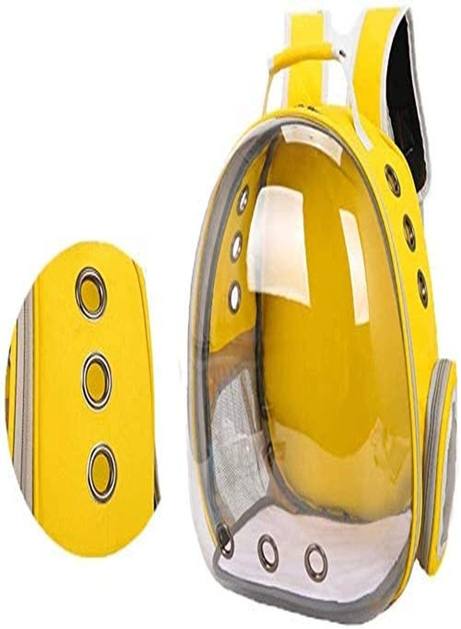 Pet Believe Breathable Transparent Pet Puppy Carrier Bag Hand Shoulder Straps Bagpack Space Capsule Box Cage for Travel - Color as per Availability - Image 5